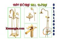 SEN TẮM,VÒI CHẬU,VÒI LAVABO ĐỒNG MẠ VÀNG 2020 KAG