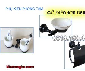 PHỤ KIỆN PHÒNG TẮM CỔ ĐIỂN ĐỒNG SƠN ĐEN