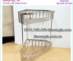 RỔ LƯỚI XÀ PHÒNG,KỆ GÓC PHÒNG TẮM INOX SUS304