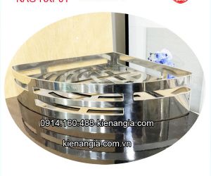 KỆ RỔ GÓC ,KỆ XÀ PHÒNG INOX SUS304 BÓNG KAG-RXP01