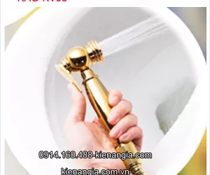 Vòi xịt vệ sinh cao cấp màu vàng tăng áp KAG-KV56-57-58
