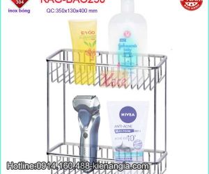 Kệ rổ lưới 2 tầng Inox Bảo KAG-BAO250