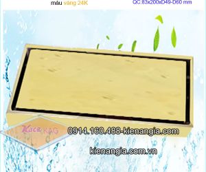 Thoát sàn 83x200mm VÀNG ĐỒNG,VÀNG 24K KAG-TS199-TS203