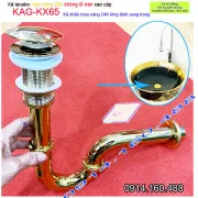Bộ xả lavabo màu vàng 24K không lỗ tràn KAG-KX65