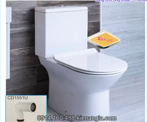 Bàn cầu tâm thoát NGẮN 120-220mm CD1530,CD1551