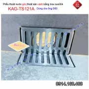 Phễu thoát sàn góc,thoát sàn vách D60 KAG-TS121A