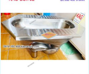 Bàn cầu ngồi xổm bằng INOX 304KAG-BCI702