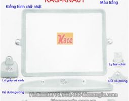 Bộ Phụ kiện gương soi 7 món phòng tắm KAG-KNA01