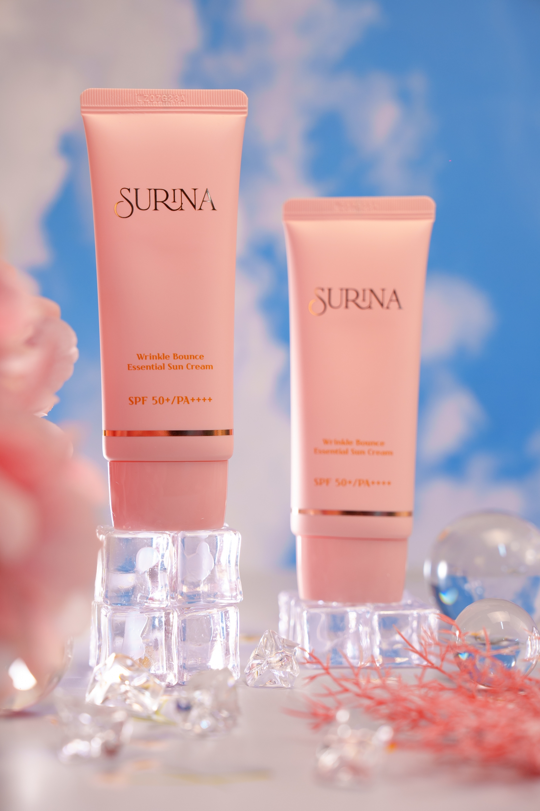 SURINA WRINKLE BOUNCE ESSENTIAL SUN CREAM  KEM CHỐNG NẮNG CHỐNG NHĂN- GIẢM XẠM NÁM  50ML