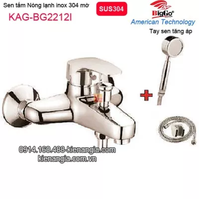 Sen tắm nóng lạnh tăng áp inox304 BIGGO KAG-BG2212I