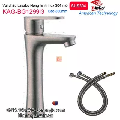 Vòi cao 30cm cho chậu đặt bàn,bán âm bàn BIGGOKAG-BG1299I3