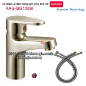 Vòi nóng lạnh chậu lavabo inox 304 BIGGO KAG-BG1289I