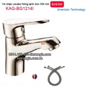 Vòi nóng lạnh chậu lavabo inox 304 BIGGO KAG-BG1214I