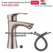Vòi nóng lạnh chậu lavabo inox 304 BIGGO KAG-BG1290I