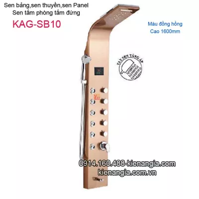 Sen panel massage phun mưa màu Đồng hồng KAG-SB10