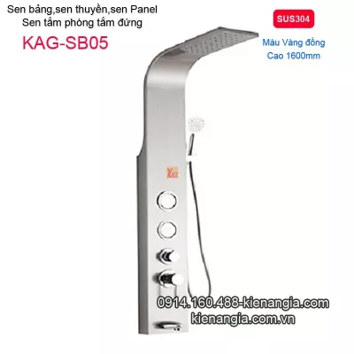 Sen thuyền phun mưa inox màu bạc KAG-SB05