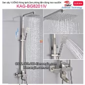 Sen tắm đứng vuông inox mờ BIGGO KAG-BG8201IV