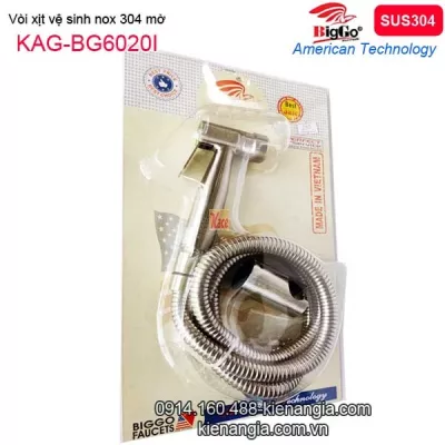 Vòi xịt vệ sinh inox su304 cực mạnh BIGGO KAG-BG6020I