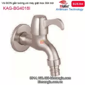 Vòi đơn gắn tường inox sus304 BIGGO KAG-4018I