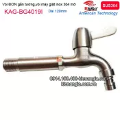 Vòi đơn gắn tường inox sus304 BIGGO  KAG-4019I