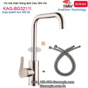 Vòi rửa chén nóng lạnh inox sus304 BIGGO KAG-BG3211I