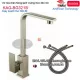 Vòi rửa chén Vuông ,vòi lavabo đặt bàn nóng lạnh inox sus304 BIGGO KAG-BG3215I