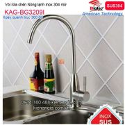 Vòi rửa chén nóng lạnh inox sus304 BIGGO KAG-BG3209I