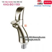 Vòi mỹ thuật,vòi lavabo âm bàn inox 304 BIGGO KAG-BG1193I