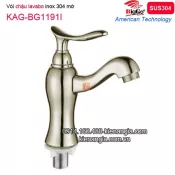 Vòi lạnh lavabo âm bàn inox 304 BIGGO KAG-BG1191I