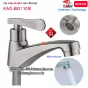 Vòi lạnh chậu lavabo inox sus304 BIGGO-KAG-BG1105I