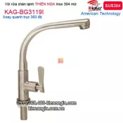 Vòi chậu Thiên Nga lạnh inox sus304 BIGGO KAG-BG3119I