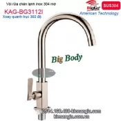 Vòi bếp lạnh inox sus304 BIGGO KAG-BG3112I