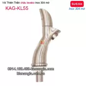 Vòi thiên thần inox sus304 mờ KAG-KL55