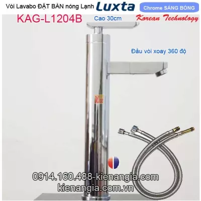 Vòi nóng lạnh cao 30cm,vòi Lavabo đặt bàn Korea Luxta  KAG-L1204B BM2026