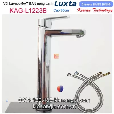 Vòi nóng lạnh cao 30cm,vòi Lavabo đặt bàn Korea Luxta KAG-L1223B