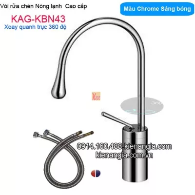 Vòi rửa chén nóng lạnh cao cấp -KAG-KBN43