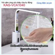 Vòi lavabo,chậu rửa chén cảm ứng tự động Chrome bóng KAG-VCA1040