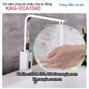 Vòi lavabo,chậu rửa chén cảm ứng tự động Chrome bóng KAG-VCA1040