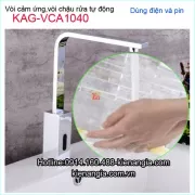 Vòi lavabo,chậu rửa chén cảm ứng tự động Chrome bóng KAG-VCA1040