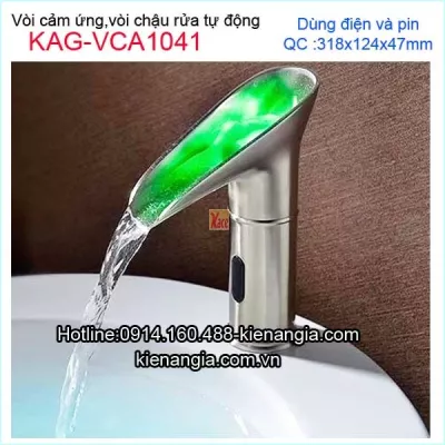 Vòi lavabo cảm ứng tự động Chrome bóng KAG-VCA1041