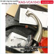 Vòi chậu lavabo cảm ứng inox sus304 mờ KAG-VCA1043
