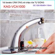 Vòi lavabo cảm ứng tự động Chrome bóng KAG-VCA1000