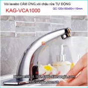 Vòi lavabo cảm ứng tự động Chrome bóng KAG-VCA1000