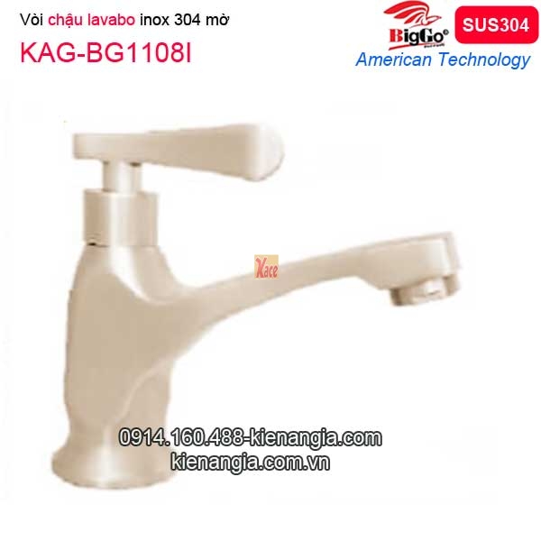 Vòi lạnh lavabo inox sus304 BIGGO-KAG-BG1108I