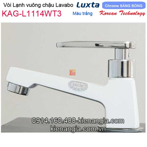 Voi-lanh-Vuong-chau-lavabo-mau-trang-Korea-Luxta-L1114WT3-1