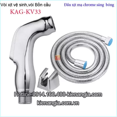 Vòi xịt vệ sinh màu chrome sáng bóngKAG-KV33