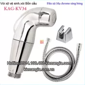 Vòi xịt vệ sinh màu chrome sáng bóng KAG-KV34