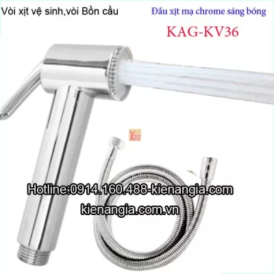 Vòi xịt vệ sinh màu chrome sáng bóng KAG-KV36