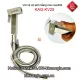 Vòi xịt vệ sinh inox vuông sus304 KAG-KV25