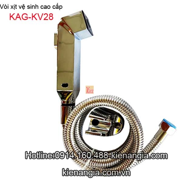 Vòi xịt vệ sinh màu chrome sáng bóng cao cấp KAG-KV28